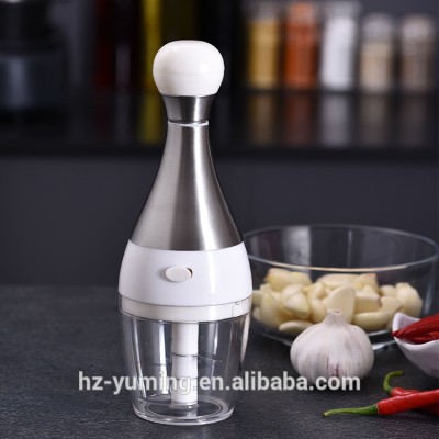 New Arrival Hand Press Stainless Steel Slicer Manual Food Chopper Shredder Vegetable Onion Garlic Cutter