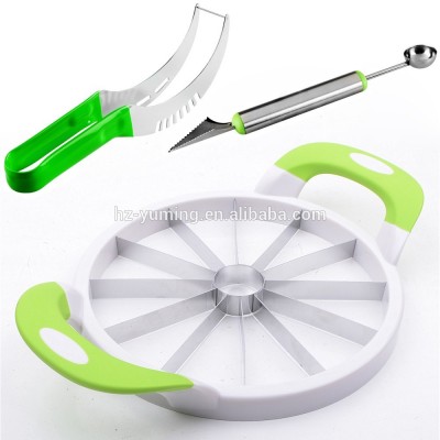 New Hot on Amazon FDA & LFGB approved best selling As Seen On TV watermelon cutter stainless steel melon watermelon slicer corer