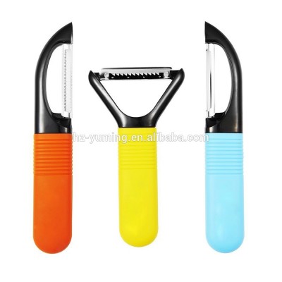 3-Piece Fruit & Vegetable Peeler Set [Straight, Serrated, Julienne Blades]