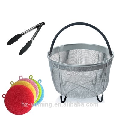 2018 Amazon Hot Stainless steel Steamer Basket, Kitchenware, cooking Accessories